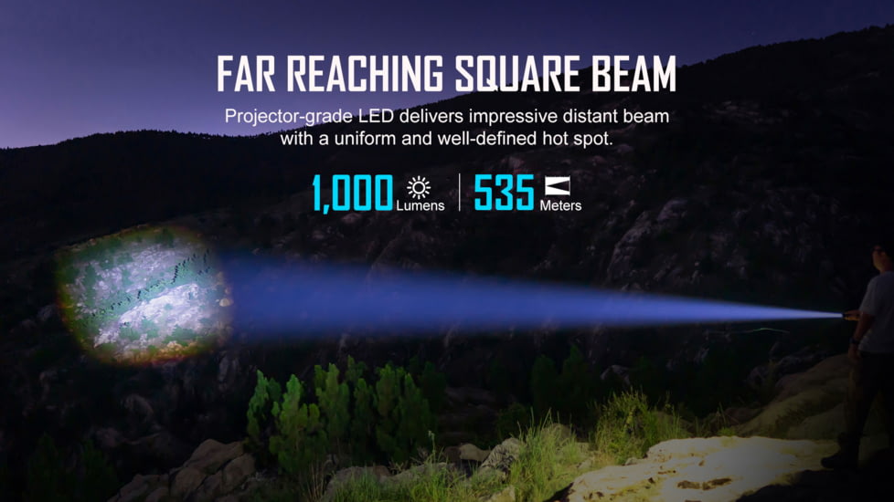 Olight Archer Rechargeable Long Throw 1000 Lumen LED Flashlight