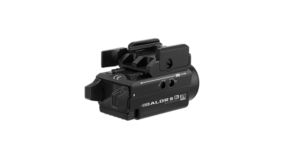 Olight Olight Baldr S BL 800 Lumen Tactical Flashlight with Blue Laser Sight, Black, FL-OL-BALDRS-BLUE-BK