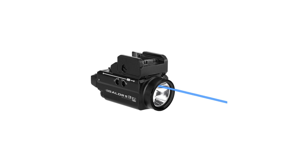 Olight Olight Baldr S BL 800 Lumen Tactical Flashlight with Blue Laser Sight, Black, FL-OL-BALDRS-BLUE-BK