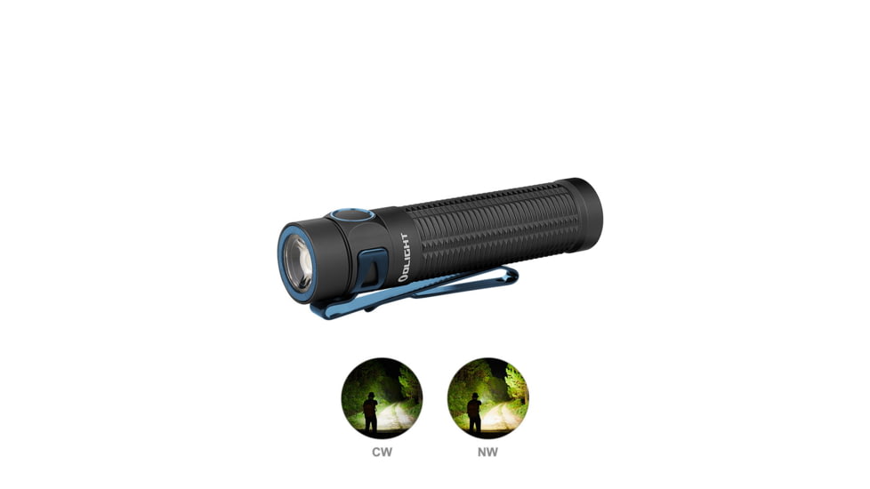 Olight Olight Baton 3 Pro 1500 Lumen Cool White Rechargeable EDC Flashlight, Black, FL-OL-BATON3PRO-CWBK