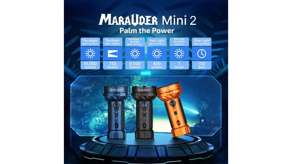 Olight Marauder Mini 2 10000 Lumen Flashlight Orange