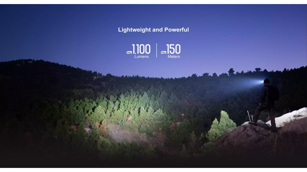 Olight Olight Perun 2 Mini 1100 Lumen Rechargeable Headlamp, Black, FL-OL-PERUN2MINI-CWBK