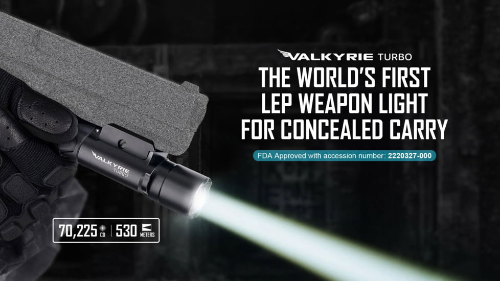 Olight Valkyrie 250 Lumens LED Turbo LEP Tactical Flashlight
