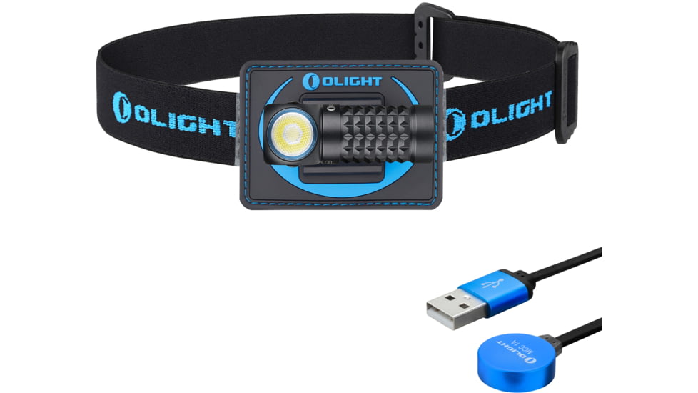 Olight Perun Mini Rechargeable LED Headlamp, Cool White, 1000 Lumenss, Black, FL-OL-PERUN-MINI-BK+HB3
