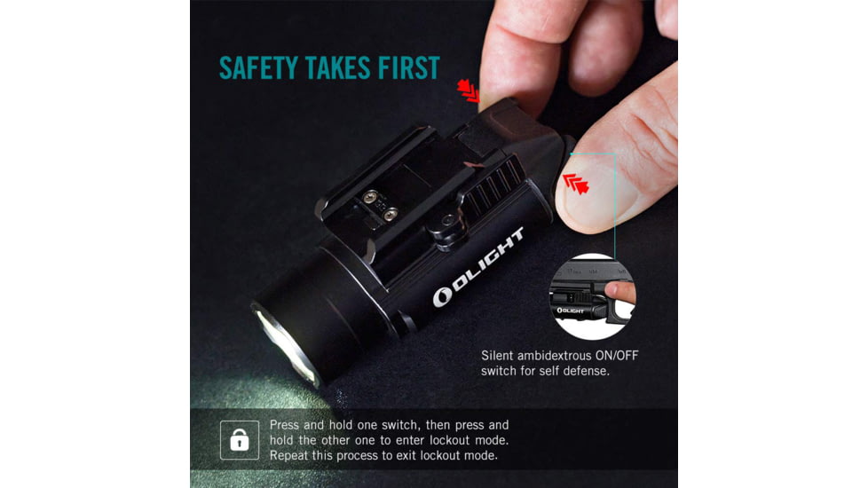 Olight PL PRO Valkyrie Rechargeable LED Flashlight, Natural White, 1500 Lumens, Black, FL-OL-PLPRO-BK