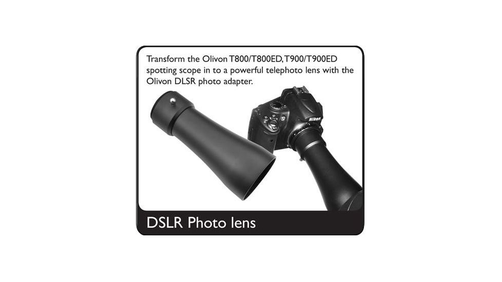 Olivon T-900ED Angled Spotting Scope, Black, Medium OLT900ED-US