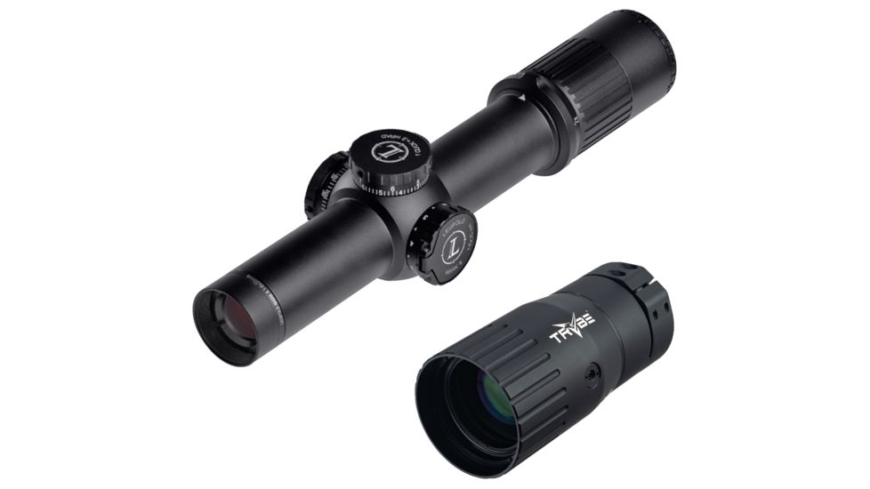 OP Exclusive - Leupold Mark 6 1-6x20mm Rifle Scope, Illuminated CMR-W 5.56 Reticle, 115044 w/ Trybe Optics Enhancer - Magnification Doubler