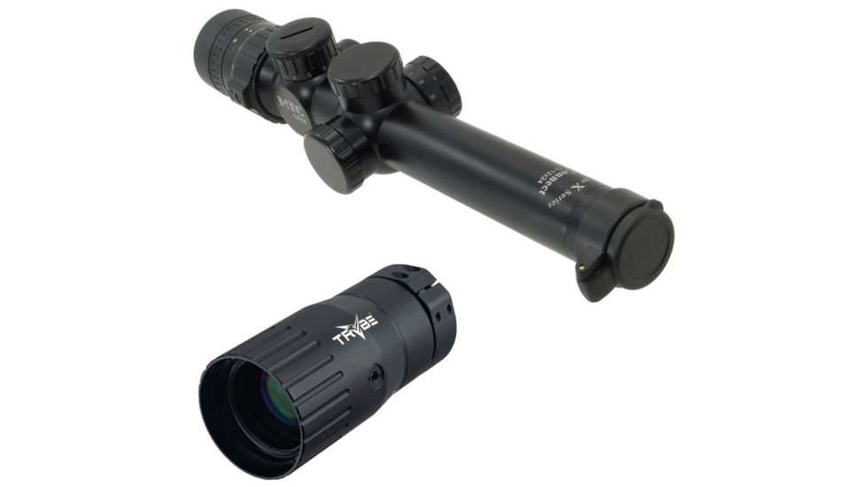 OP Exclusive - MTC Optics Viper Connect SL 3-12x24 Rifle Scope, SCB2 Reticle, Black, VC31224SCB2 w/ Trybe Optics Enhancer - Magnification Doubler