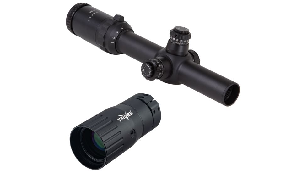 Sightmark Triple Duty M4 1-6x24 Rifle Scopes, 30 mm Tube, Second Focal Plane, Circle Dot Duplex Reticle, SM13021CD-KIT1