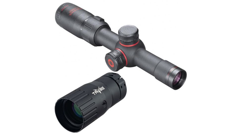 OP Exclusive - Simmons Whitetail Rifle Scope, 1-4x20mm, Black Truplex, WTC1420 w/ Trybe Optics Enhancer - Magnification Doubler