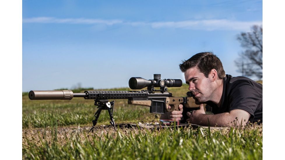 NightForce ATACT Rifle Scope, 5-25x56mm, 34mm Tube, First Focal Plane, F1 MIL-XT Reticle, Black, C616