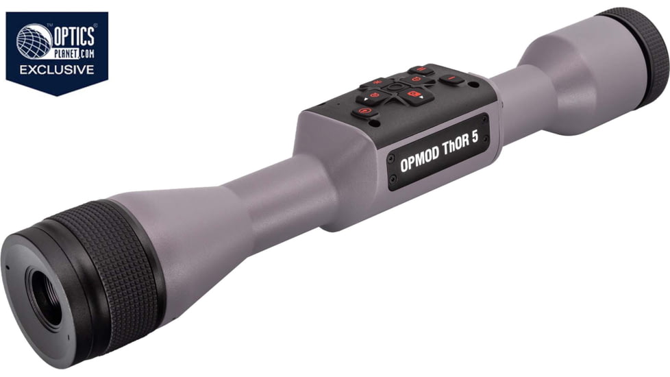 ATN OPMOD ThOR 5 3-12x Smart HD Thermal Rifle Scope, 320x240 Resolution, 12 Micron, w/ High Quality Quick Detach Mount, Wolf Grey, TIWST5319OPWG