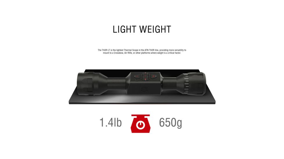 ATN OPMOD Exclusive ThOR LT Thermal Rifle Scope, 3-6x50mm, 30mm Tube, Black, TIWSTLT119OP