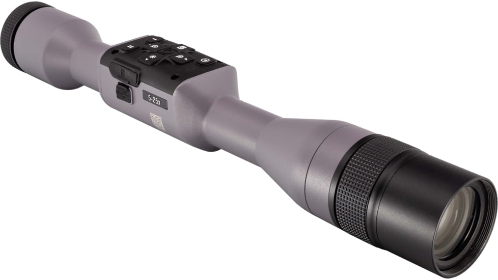 ATN OPMOD X-Sight 5 5-25x, 4K+ UHD Smart Day/Night Hunting Riflescope in Wolf Grey w/ Quick Detach Mount, Wolf Grey, DGWSXS5255OPWG