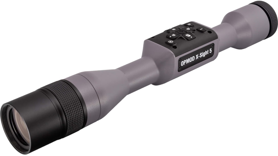 ATN OPMOD X-Sight 5 5-25x, 4K+ UHD Smart Day/Night Hunting Riflescope in Wolf Grey w/ Quick Detach Mount, Wolf Grey, DGWSXS5255OPWG