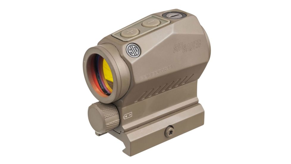 SIG SAUER OPMOD Romeo5 XDR 1x20mm Compact Red Dot Sight, 2 MOA Red Dot or 65 MOA Circle Dot, Tan SOR52111