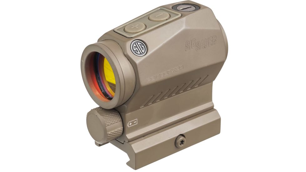 SIG SAUER OPMOD Romeo5 XDR 1x20mm Compact Red Dot Sight, 2 MOA Dot/65 MOA Circle Dot Reticle, Flat Dark Earth SOR52112
