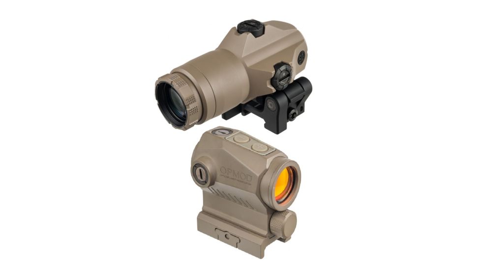 SIG SAUER OPMOD Romeo5 X 1x20mm Compact Red Dot Sight, 2 MOA Dot Reticle w/Red Dot Magnifier, Flat Dark Earth