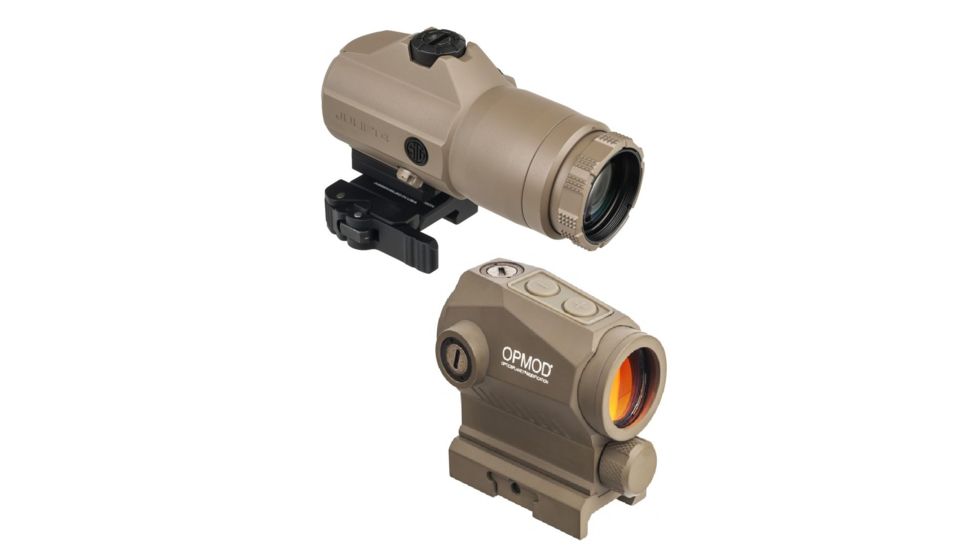 SIG SAUER OPMOD Romeo5 XDR 1x20mm Compact Red Dot Sight, 2 MOA Dot/65 MOA Circle Dot Reticle w/Red Dot Magnifier, Flat Dark Eath
