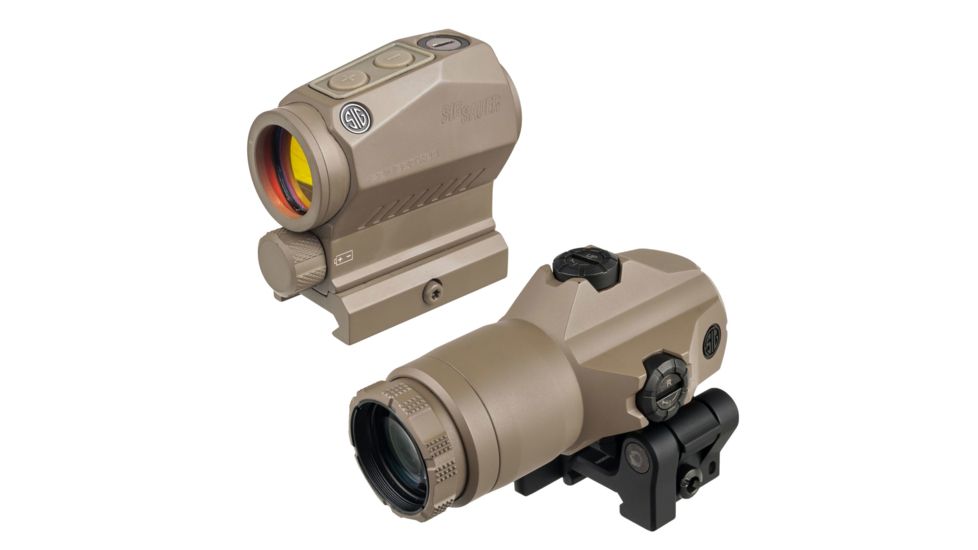 SIG SAUER OPMOD Romeo5 XDR 1x20mm Compact Red Dot Sight, 2 MOA Dot/65 MOA Circle Dot Reticle w/Red Dot Magnifier, Flat Dark Eath