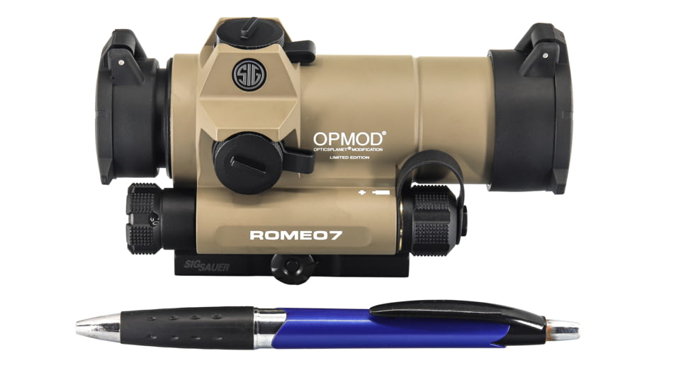 EDEMO SIG SAUER OPMOD ROMEO7 Reflex Red Dot Sight, 1x30mm, 2 MOA Red Dot Reticle, FDE, SOR71021, EDEMO4