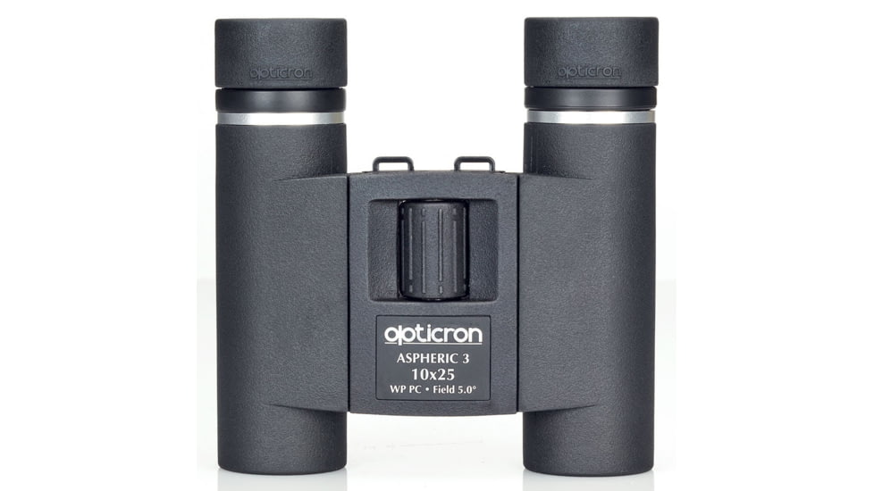 Opticron Aspheric 3 10x25mm Roof Prism Compact Binocular, Black, 30763