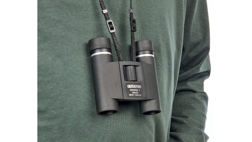 Opticron Aspheric 3 10x25mm Roof Prism Compact Binocular, Black, 30763