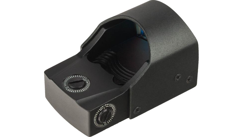 OpticsPlanet Exclusive Red Dot Mini Reflex Sight, 5 MOA Dot, Black, 12132