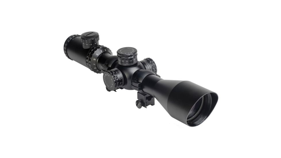 Optima 2.5-10x50 E-SFT Rifle Scope, Black, Large HA90506
