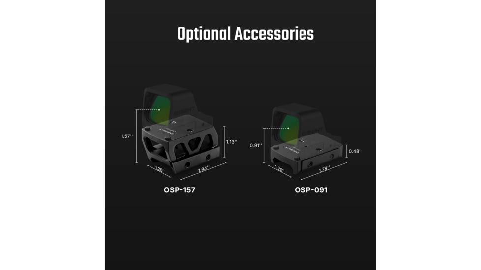 Osight C 3 MOA Reflex Red Dot Sight