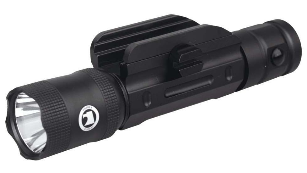 Osprey Global LED Tactical Rifle Flashlight, 2x ICR 16340, 600 Lumens, Black, FL-OSP-600
