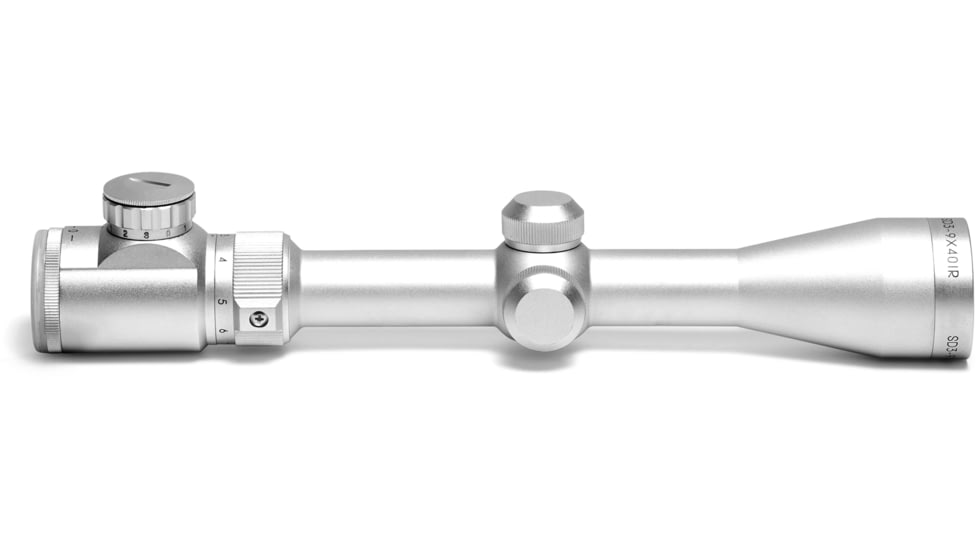 Osprey Global Standard 3-9x40mm LPVO 1in Tube Rifle Scope, MilDot Reticle, Silver, SDS3-9X40MDG