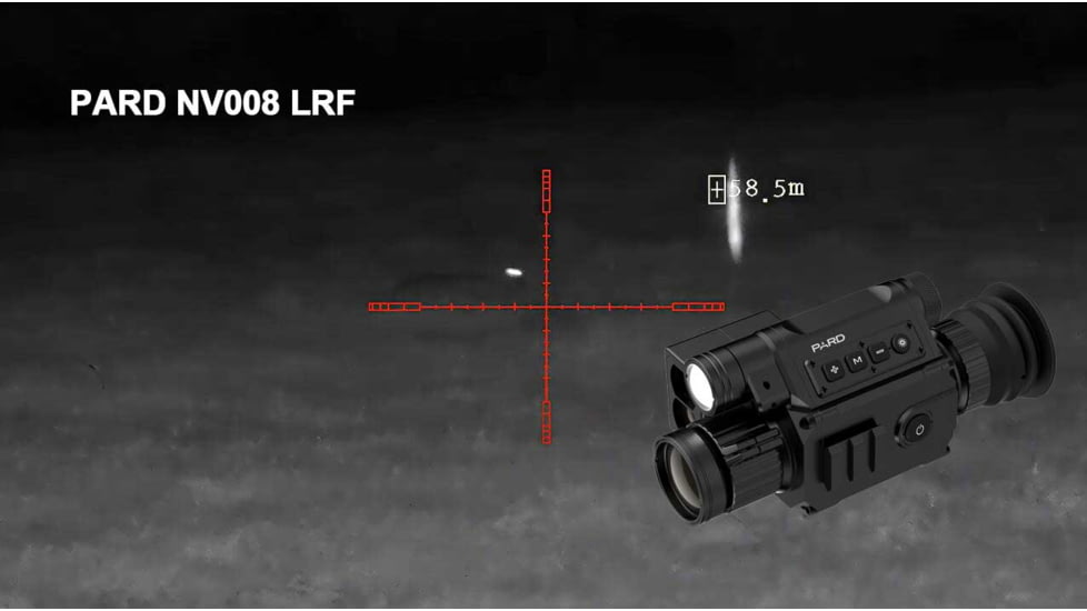 Pard Night Vision Rifle Scope NV008P, 6.5X-12X, 2592x1944, 1920x1080, Black, NV008P