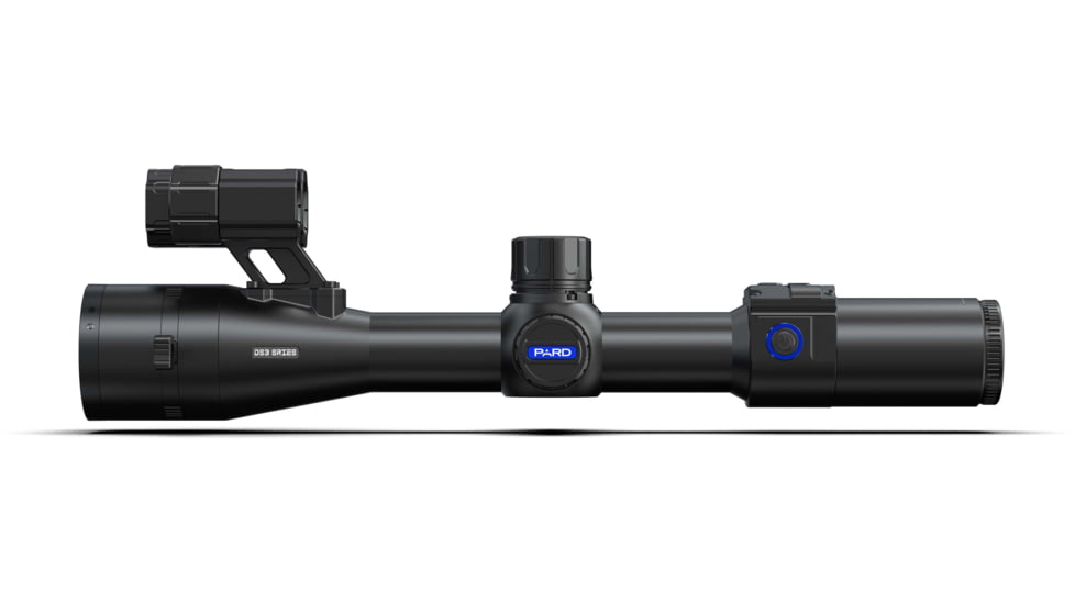 PARD Optics DS35 Day and Night Vision Rifle Scope, Laser Range Finder, 5.6x70mm, 940nm IR, 2560x1440 px, Multiple Reticles, Black, DS35-70RF-940