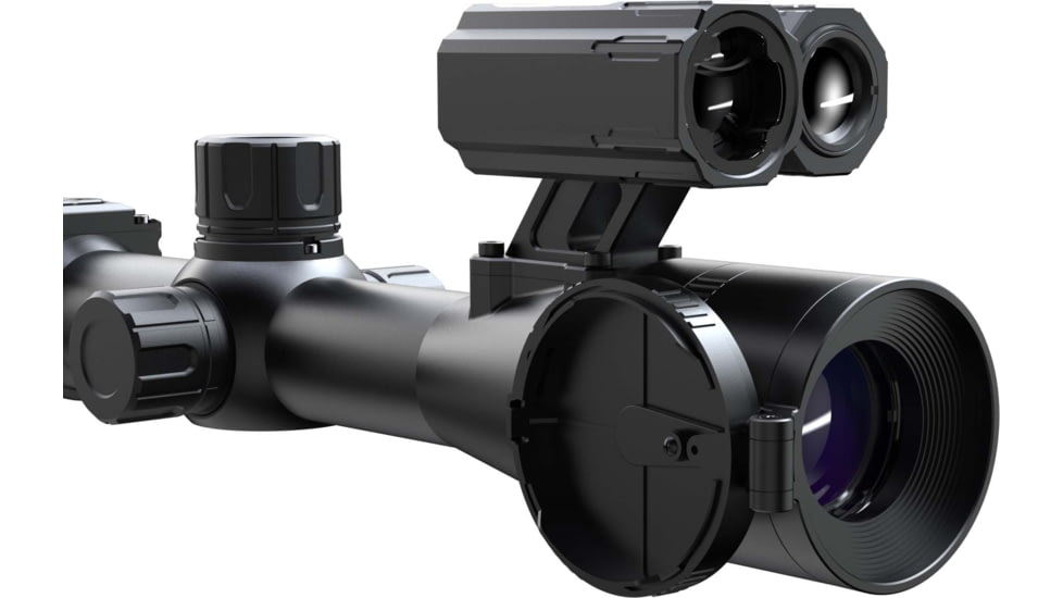 PARD Optics DS35 Day and Night Vision Rifle Scope, Laser Range Finder, 5.6x70mm, 940nm IR, 2560x1440 px, Multiple Reticles, Black, DS35-70RF-940