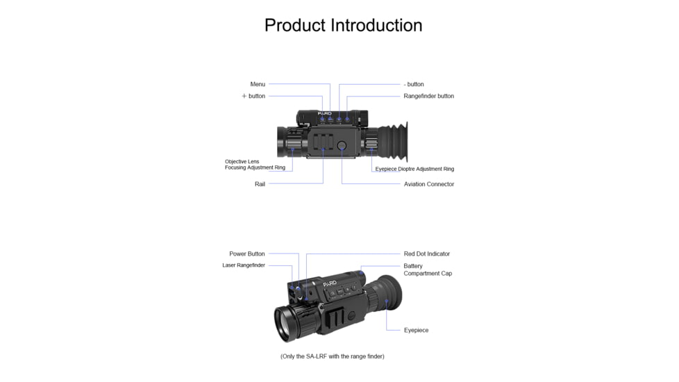 Pard SA 19 Thermal Scope, 1.5x - 6x, 1024x768, Black, SA-19-THR