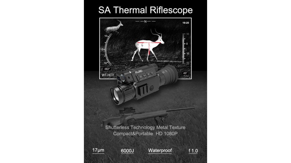 Pard SA 19 Thermal Scope, 1.5x - 6x, 1024x768, Black, SA-19-THR