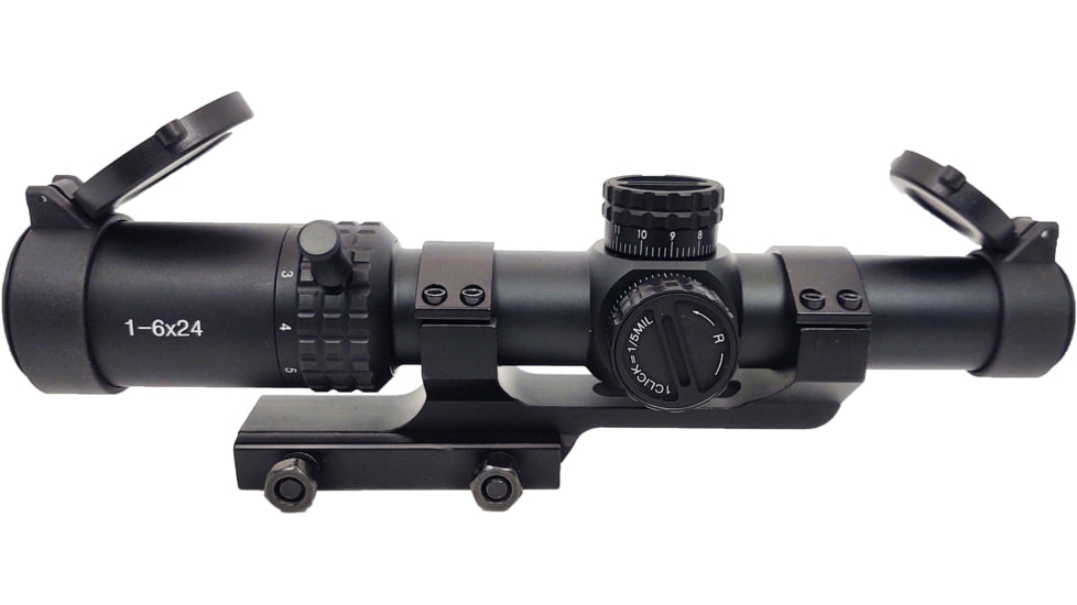 Patriot Optics Ghost Rifle Scope, 1-6x24mm, 30mm, Second Focal Plane, Etched Glass BDC Reticle, PO-S-1-6x24mmG