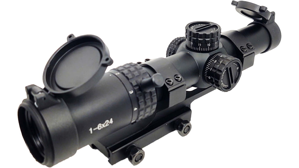 Patriot Optics Ghost Rifle Scope, 1-6x24mm, 30mm, Second Focal Plane, Etched Glass BDC Reticle, PO-S-1-6x24mmG