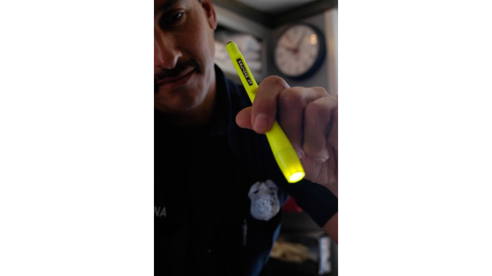 Pelican 1830 L4 LED 8 Lumens Flashlight w/AAA Batteries, Yellow, Carded