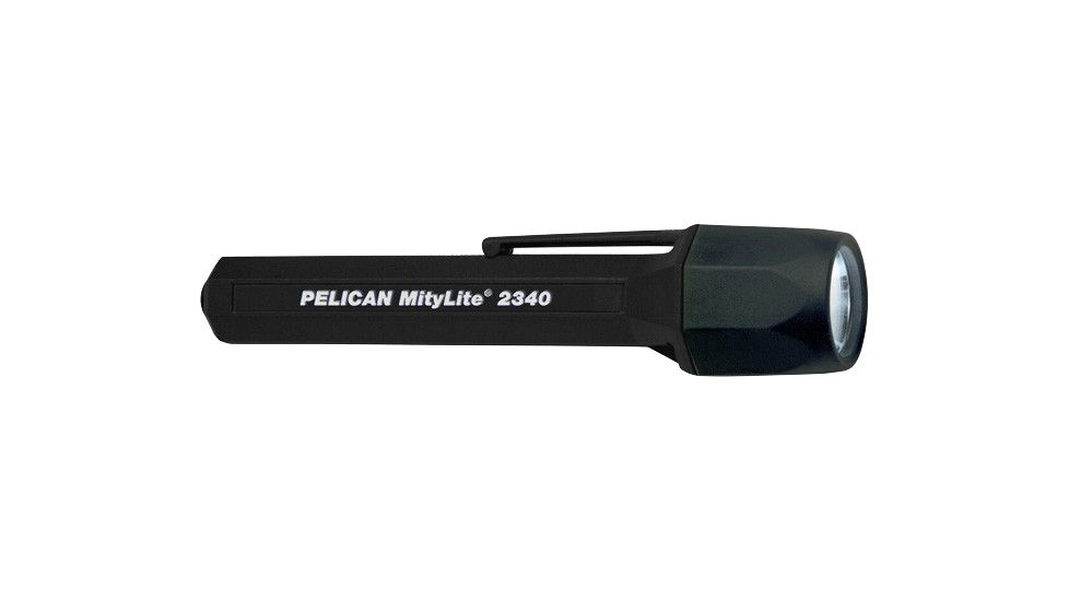 Pelican 2340 MityLite Plus 2AA Xenon Flashlight, Raven Black 2340A 