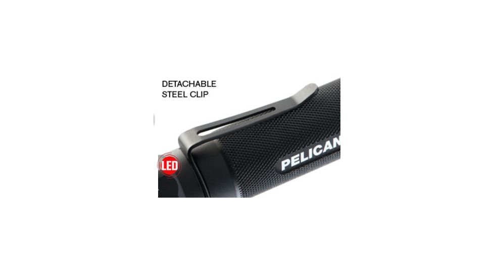 Pelican 2370 LED Flashlight, Clip 023700-0000-110