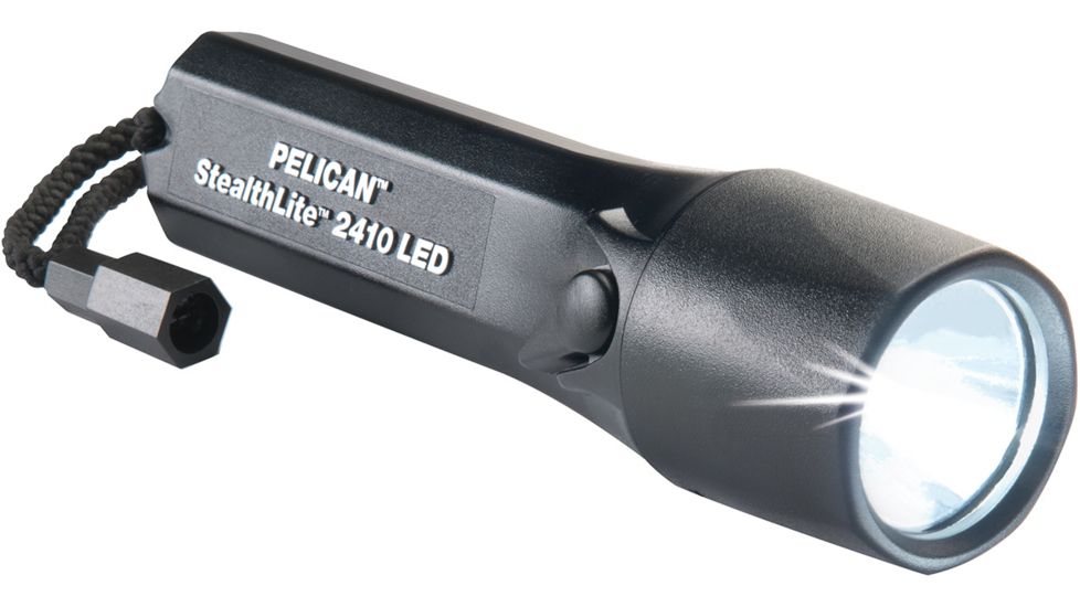 Pelican 2410 StealthLite LED Flashlight, 183 Lumens, Black, 2410-014-110