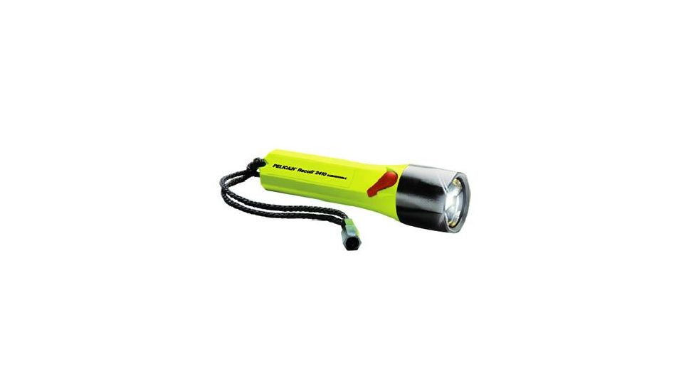 Pelican 2410A StealthLite 4AA LED Flashlight,126 Lumens,Adventure,Yellow 2410-058-245