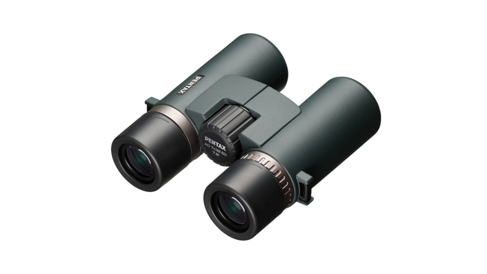 Pentax AD 7x32mm ED Roof Prism Binoculars, Dark Green, Compact, 62891
