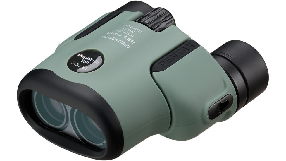 Pentax Papilio III WR 8.5x21mm Porro Prism Binocular, Olive, 62017