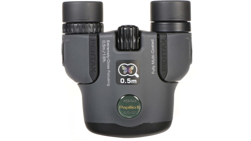 EDEMO Pentax U-Series Short Distance Papilio II 6.5x21mm, Porro Prism Binocular, Black, 62001, EDEMO1