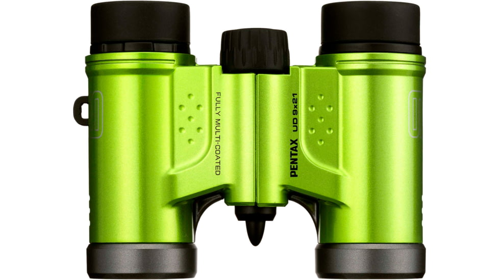 Pentax UD 9 X 21mm Black Compact Roof Prism Binoculars, Green, Medium, 61813