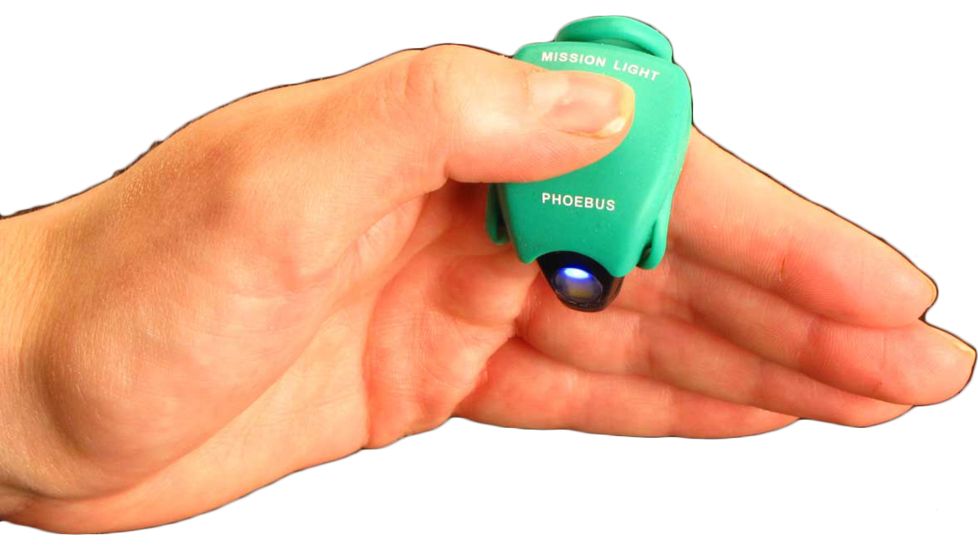 Phoebus Tactical ML-1 LED Mission Light Finger Flashlight, Green, Small ML-1/G