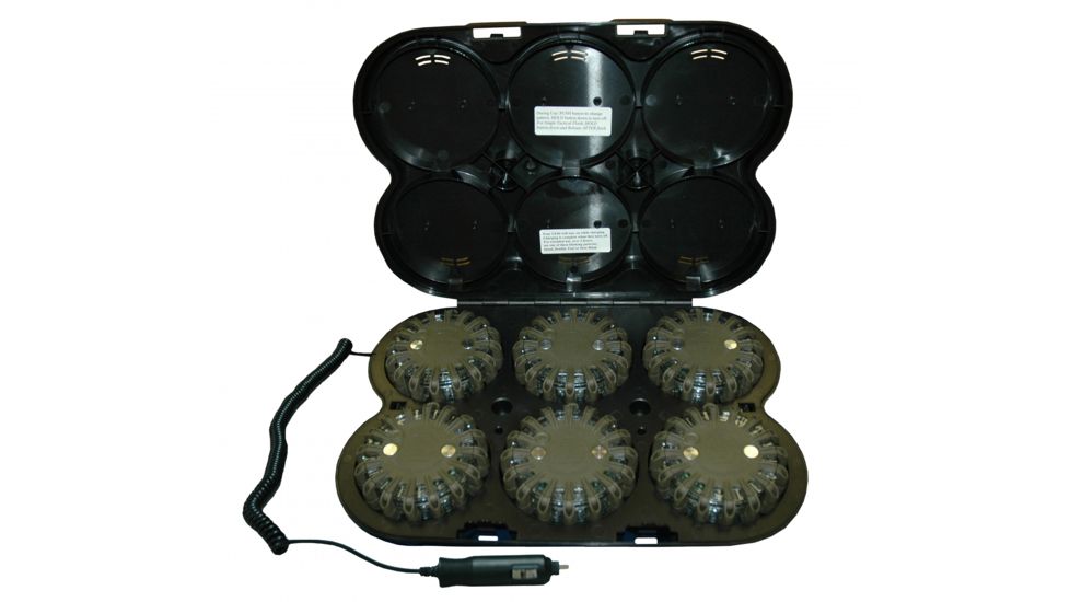 Powerflare Rechargeable PF-200R Safety Light Kit, Pack of 6 Units w/ CR123 Battery, Infrared LED, Olive Drab Shell PF6P-210R-I-OD